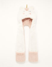 Angelina Unicorn Hat Scarf, Ivory (IVORY), large