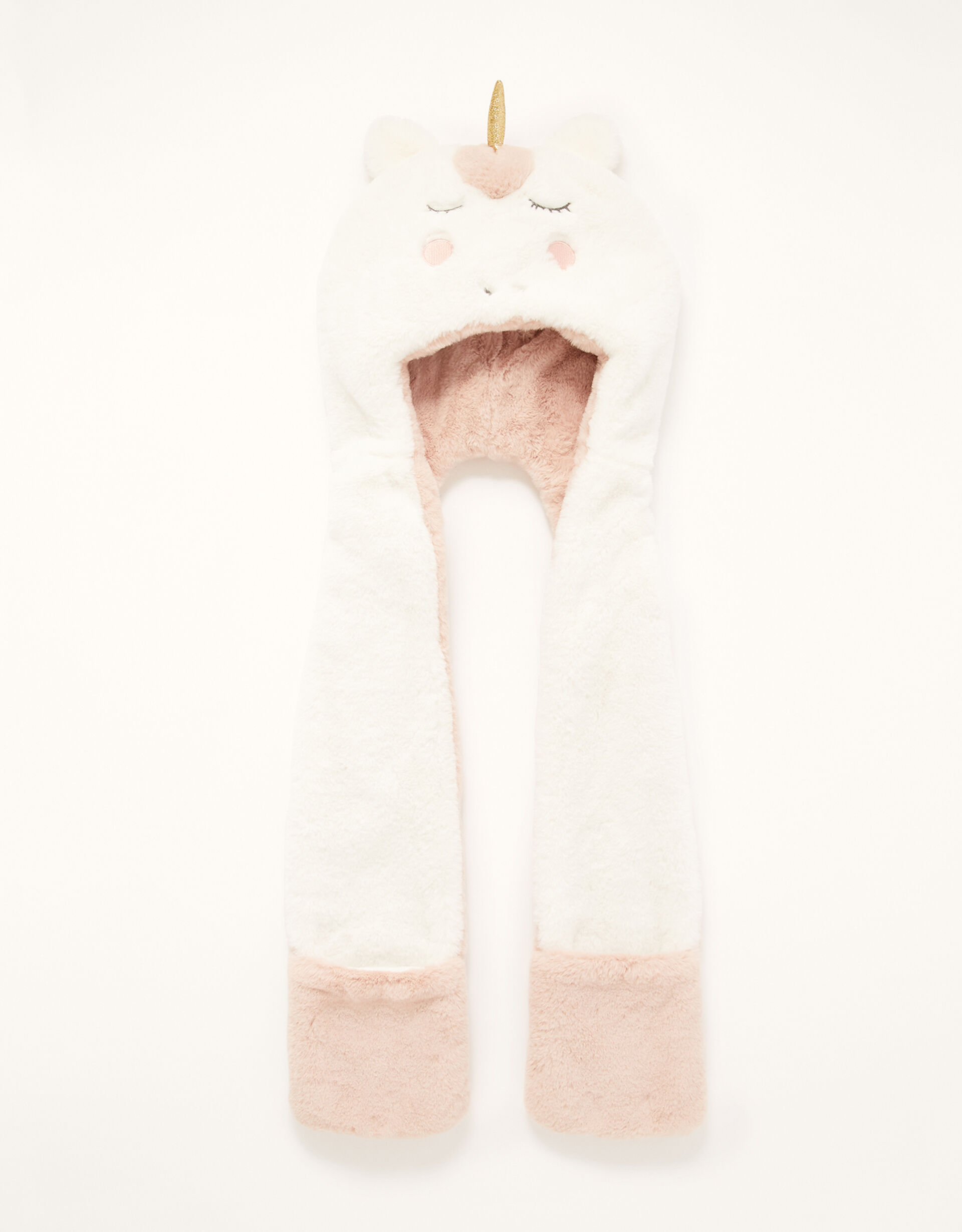 Angelina Unicorn Hat Scarf, Ivory (IVORY), large