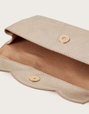 Leather Scallop Glasses Case, , large