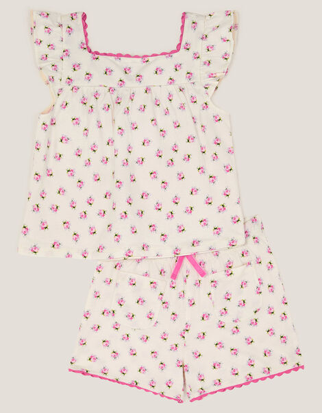 Floral Jersey Short Pyjamas Set, Pink (PINK), large