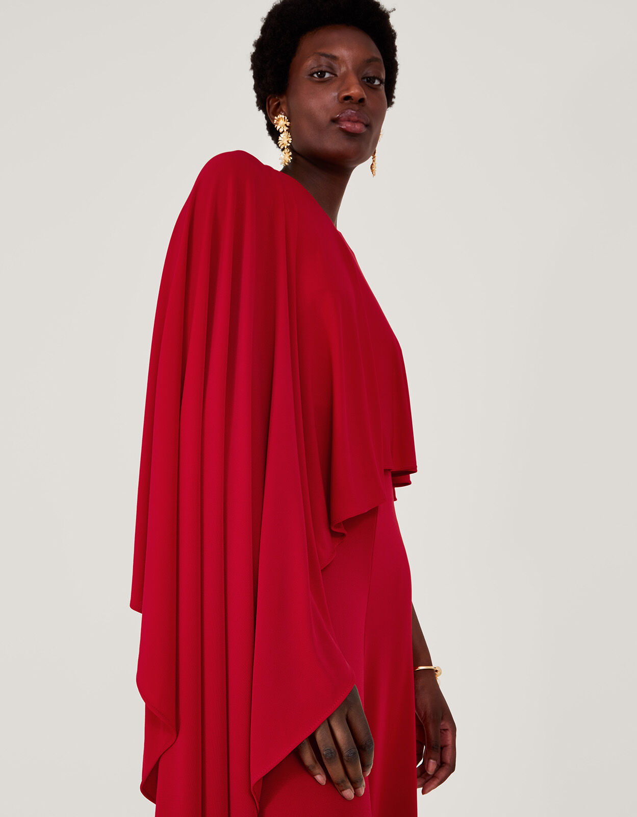 Delia Drape Jumpsuit Red Maxi Dresses Monsoon Global