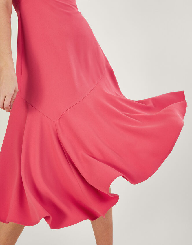 Matilda Asymmetric Dress with Recycled Polyester Pink