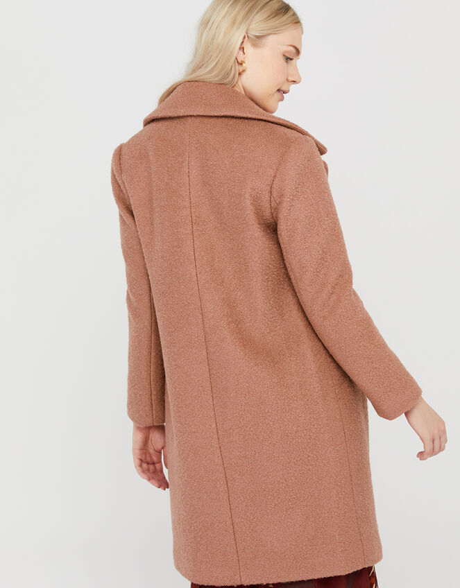 Billie Boucle Coat in Wool Blend, Pink (SOFT PINK), large