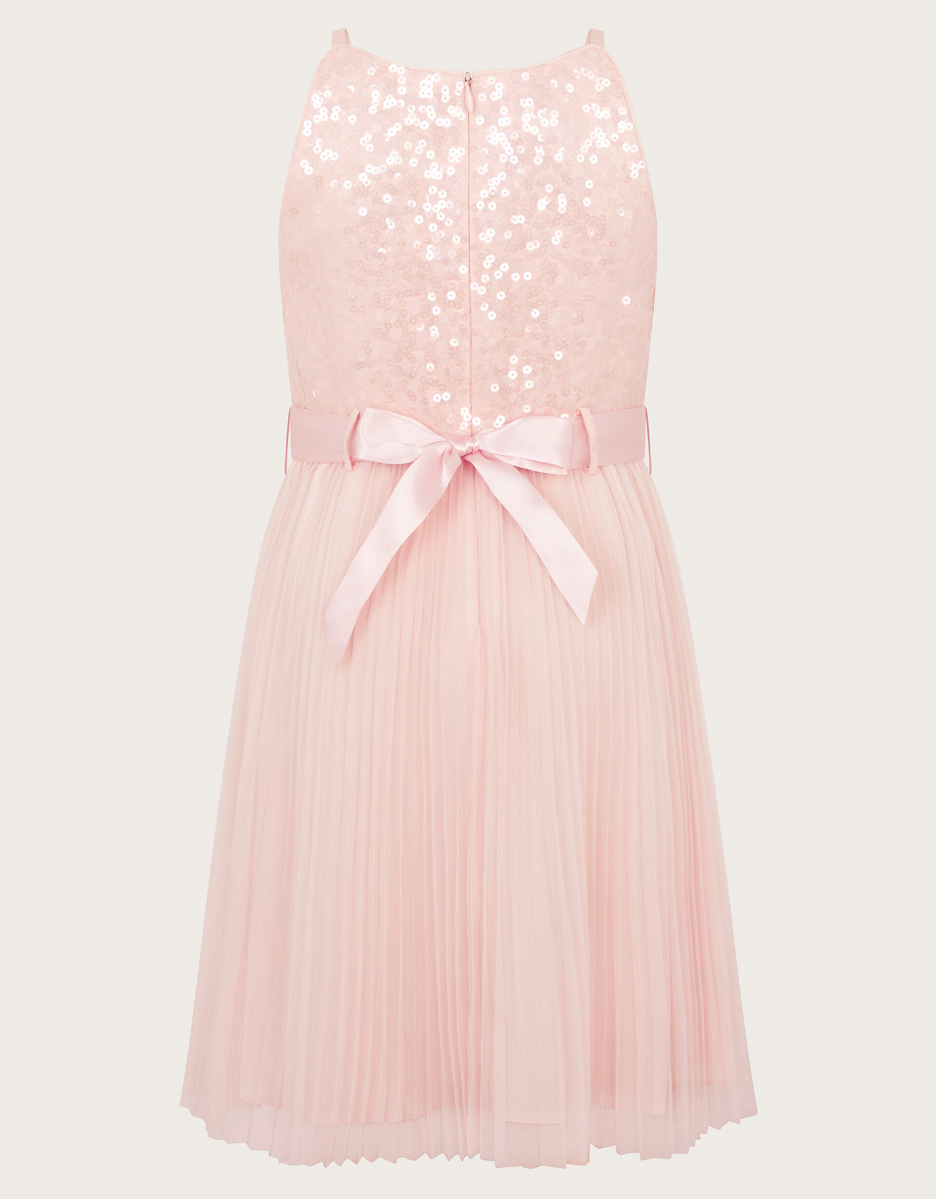Keita Embellished Plisse Dress Pink Girls Dresses Monsoon Global