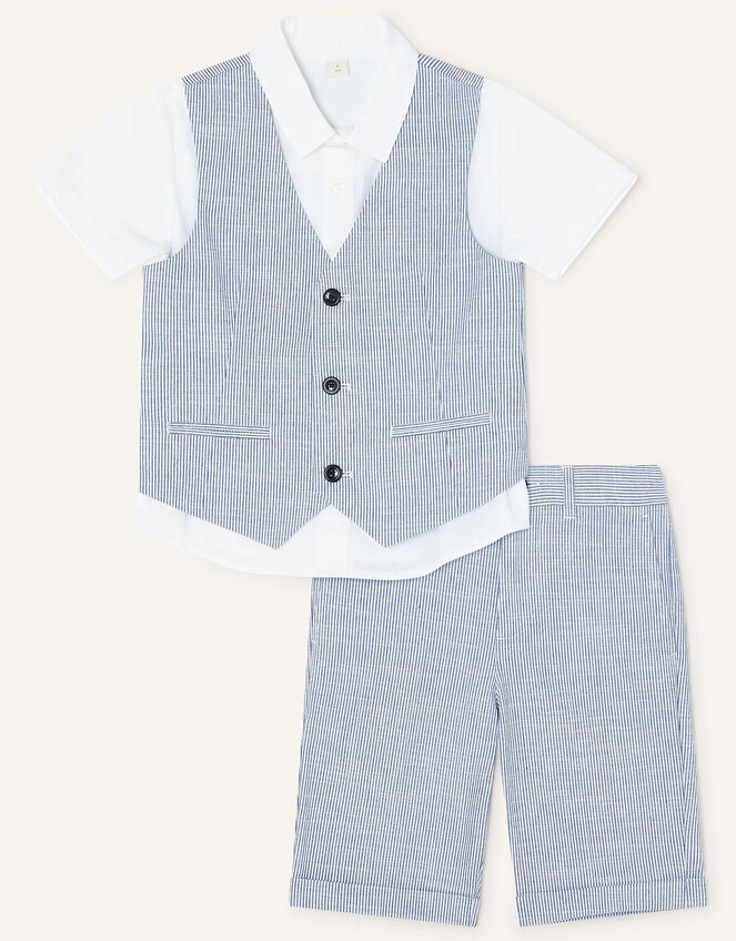Cooper Ticking Stripe Smart Set, Blue (PALE BLUE), large