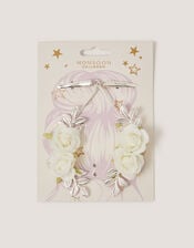 Bridesmaid Flower Garland Hair Clip, , large