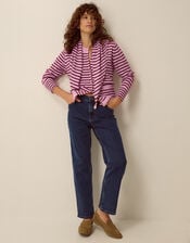 Shola Stripe Cardigan & Scarf, Pink (PINK), large