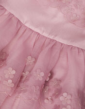 Rebecca Appliqu&eacute; Scallop Tiered Party Dress, DARK PINK, large