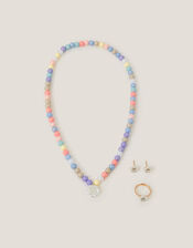 Pearly Flower Jewelry Set, , large