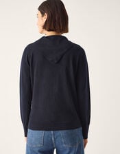 Nila Neck Tie Jumper, Blue (NAVY), large