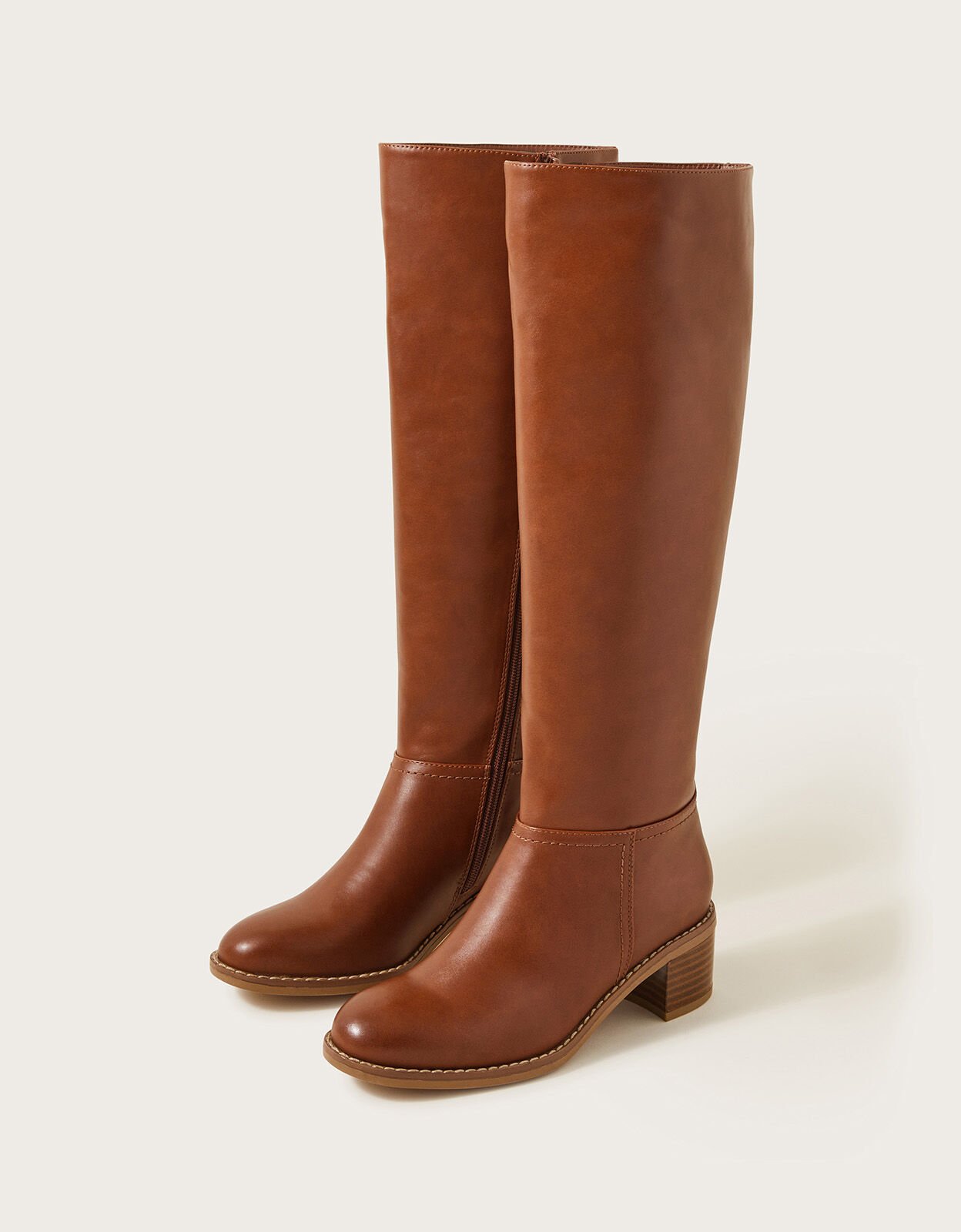 Tan knee boots uk on sale