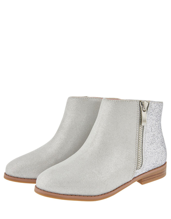 Lainey Glitter Ankle Boots, Grey (GREY), large