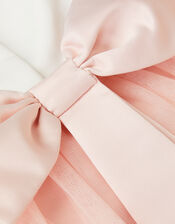 Baby Satin Bridesmaid Dress, Pink (PINK), large