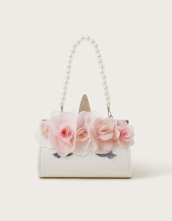 Mini Unicorn Pearl Strap Bag, , large