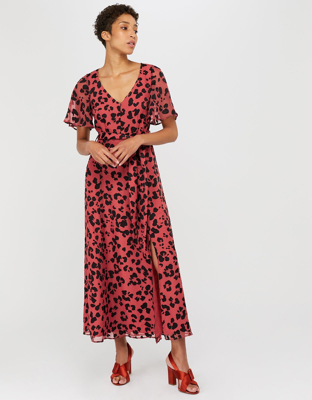 Monsoon leopard shop print dress