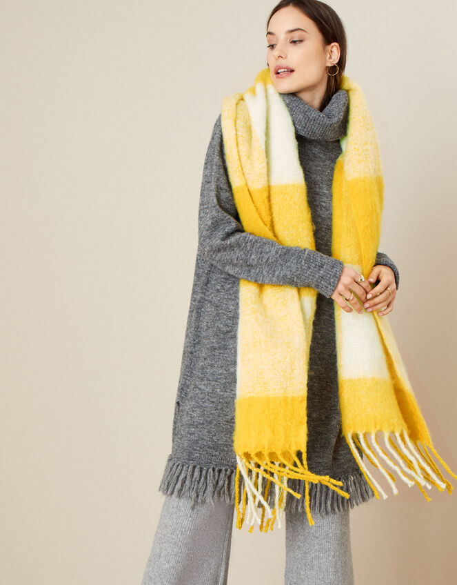 Check Blanket Scarf, , large