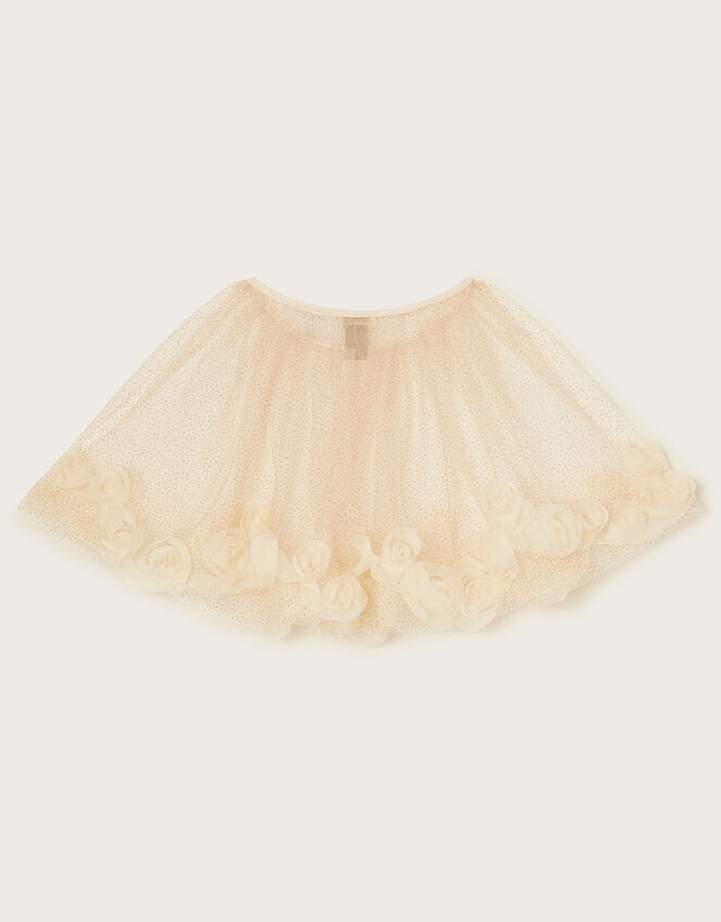 Tulle Roses Cape, Gold (GOLD), large
