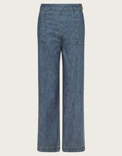 Jodi Crop Wide Leg Jeans, Blue (INDIGO), large