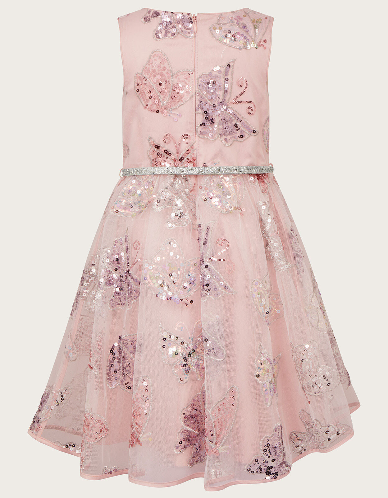 Amelia Butterfly Sequin Dress Pink