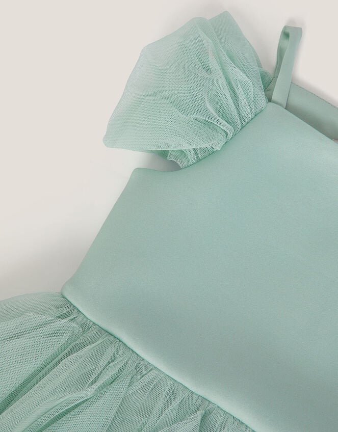 Scarlet Off The Shoulder Tulle Dress, Green (SAGE), large