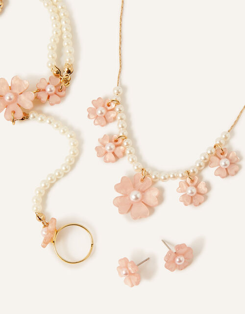 Ella Garden Linked Bracelet and Necklace Set, , large