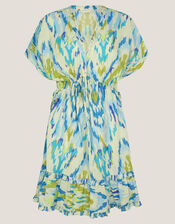 Coralie Print Mini Kaftan, Blue (BLUE), large