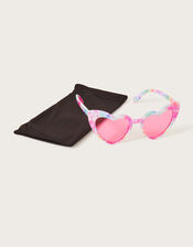 Rainbow Marble Heart Sunglasses with Recycled Plastic, , large