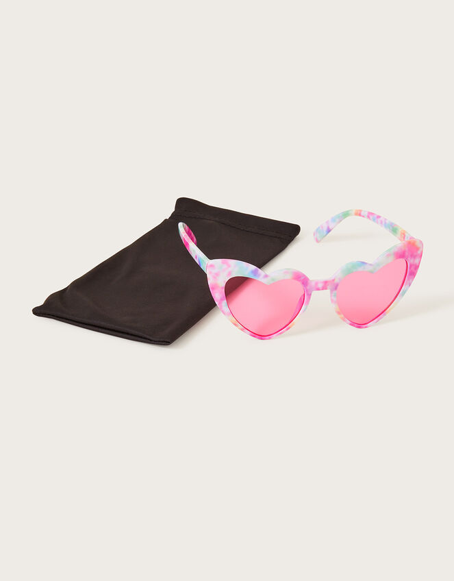 Rainbow Marble Heart Sunglasses with Recycled Plastic, , large