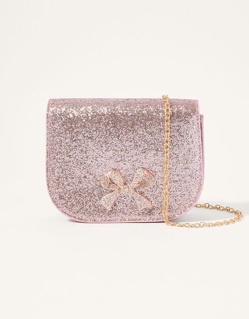 Everly Glitter Bow Bag, , large