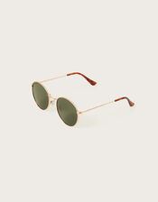 Round Aviator Sunglasses, , large