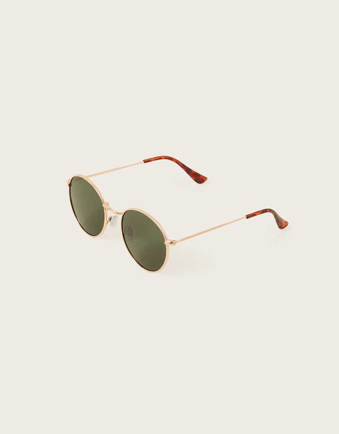 Round Aviator Sunglasses, , large