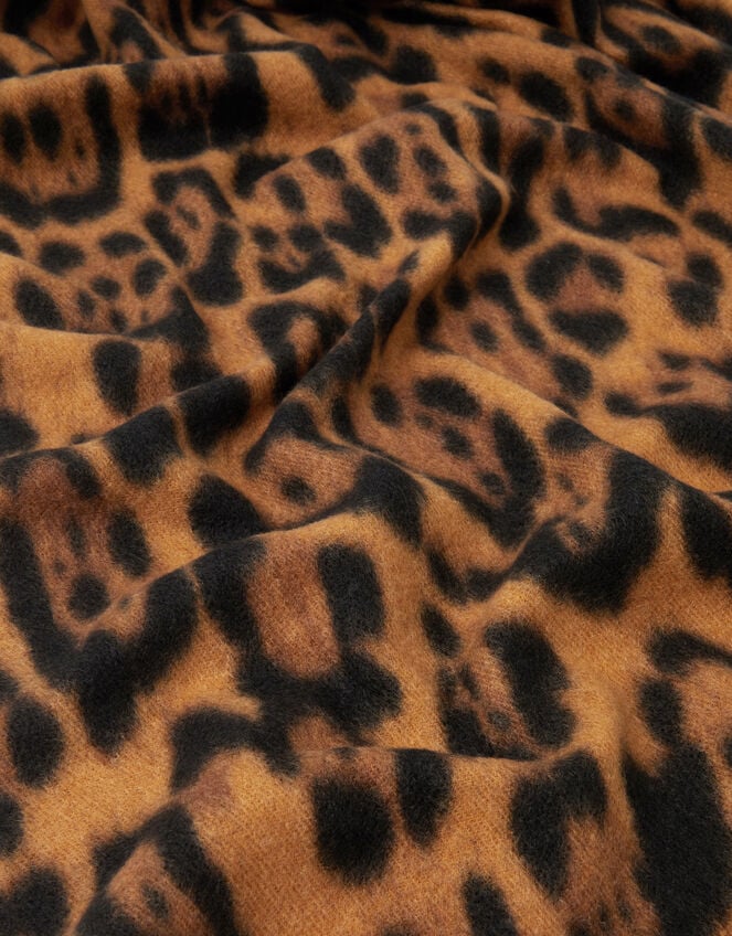 Lottie Leopard Print Scarf, , large