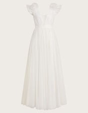 Gabriella Tulle Maxi Wedding Dress, Ivory (IVORY), large
