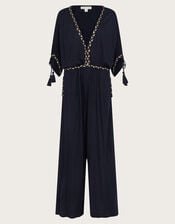Eden Jersey Jumpsuit, Black (BLACK), large