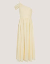 Texas One Shoulder Prom Dress, Yellow (LEMON), large