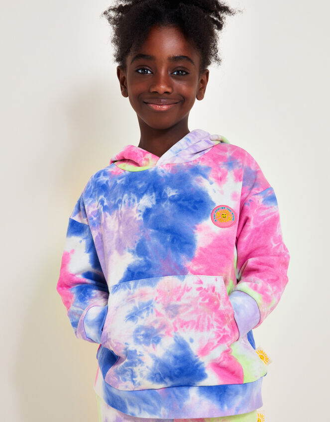Oversized Tie Dye Hoodie, Multi (MULTI), large