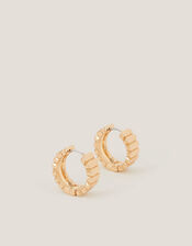 Baguette Cut Hoop Earrings, , large