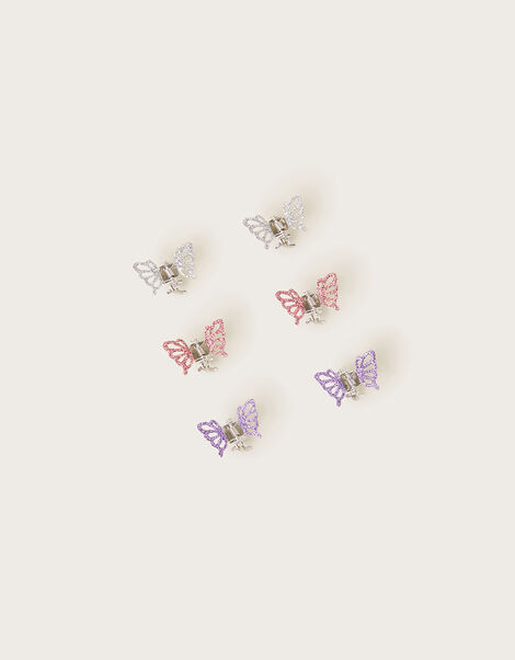 Glitter Butterfly Claw Clips 6 Pack, , large