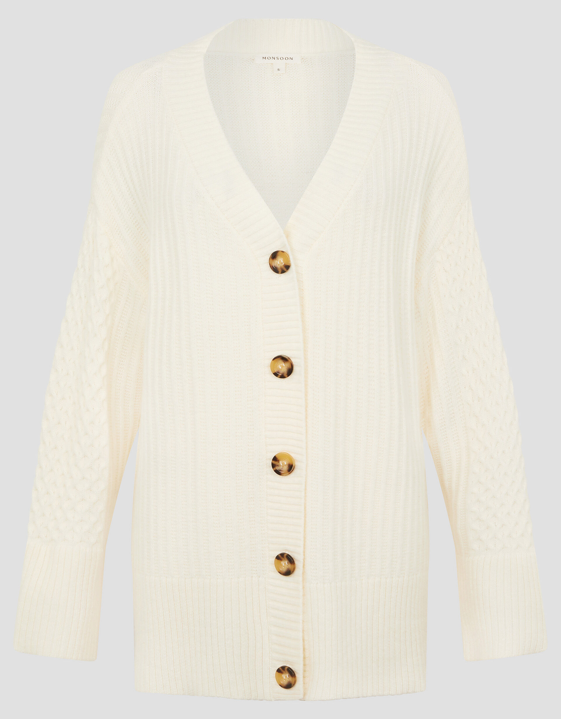 Opal Oversized Knit Cardigan Ivory