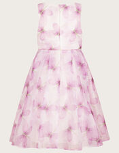 Dragonfly Print Dress, Purple (PURPLE), large