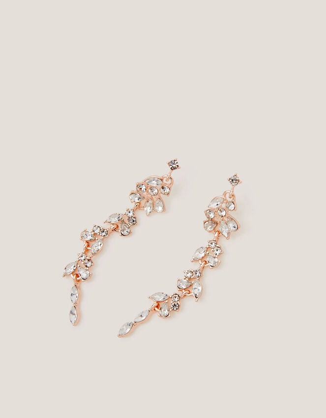 Diamant&eacute; Gemstone Drop Earrings, , large