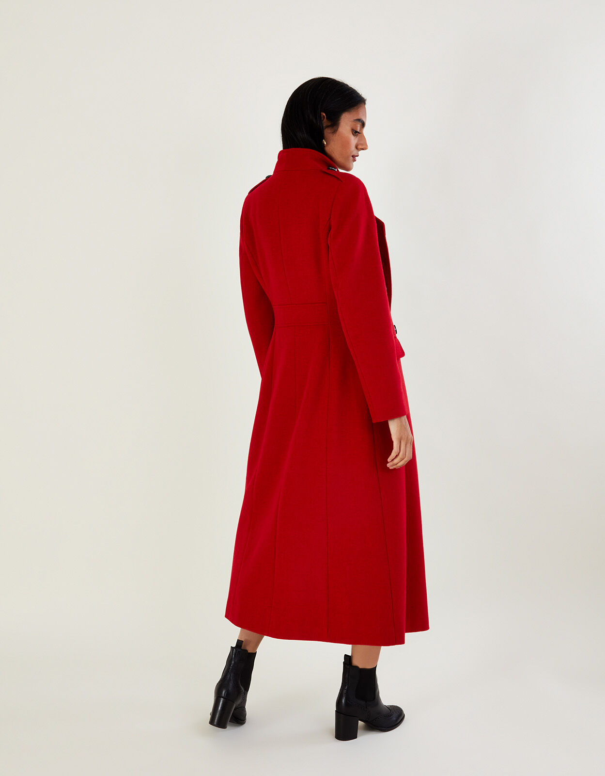 Monsoon red coat online