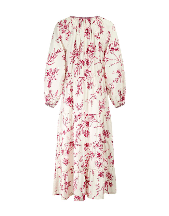 East Philomena Print Midi Dress, Pink (PINK), large