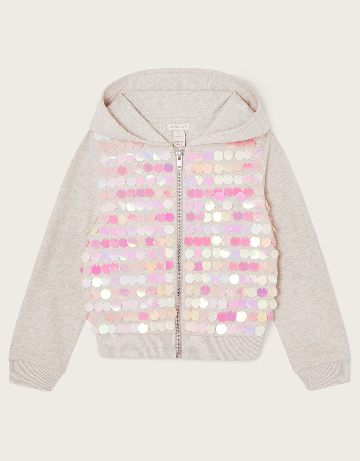 Sequin Hoodie Gray