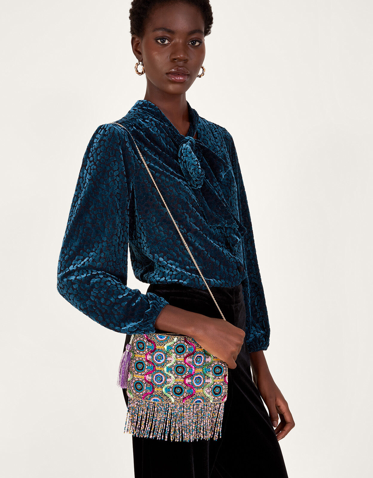 Large beaded hotsell bag