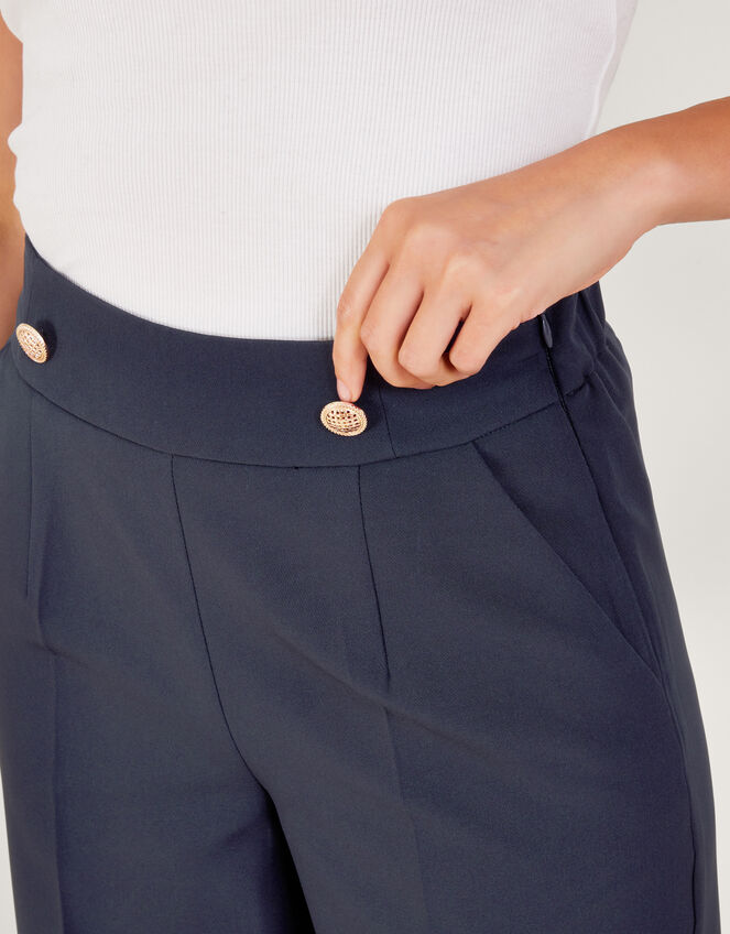 Bridget Military Detail Trousers , Blue (NAVY), large