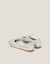 Blair Metallic Ballet Flats, Silver (SILVER), large