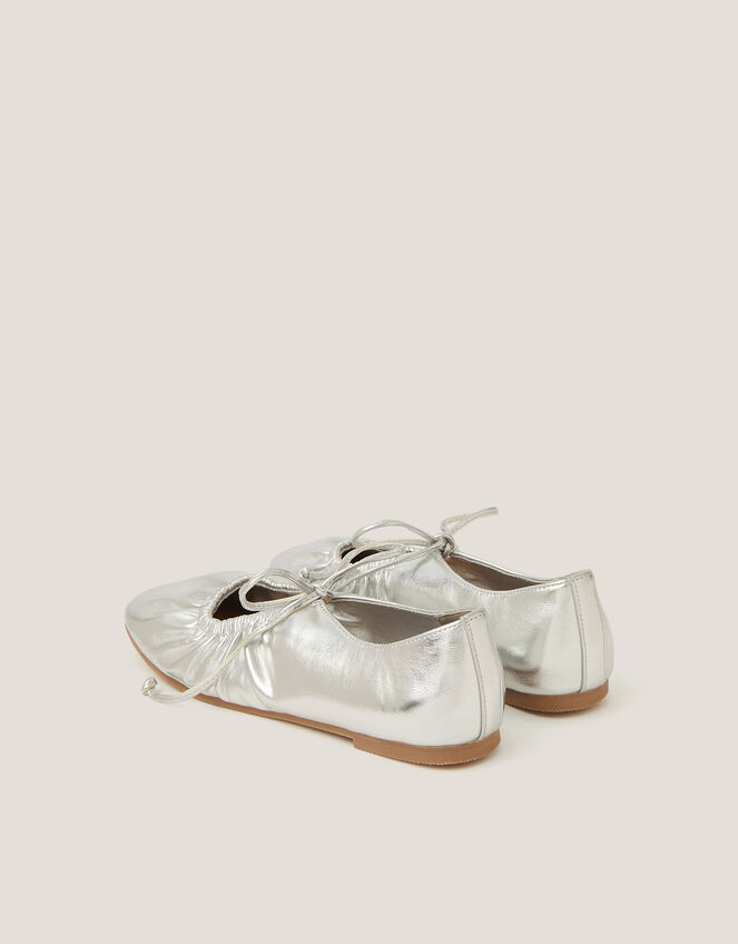 Blair Metallic Ballet Flats, Silver (SILVER), large