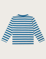 Long Sleeve Christmas Dog Stripe Top, Multi (MULTI), large
