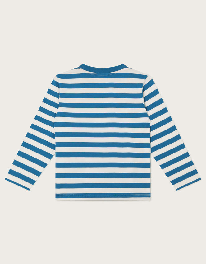 Long Sleeve Christmas Dog Stripe Top, Multi (MULTI), large
